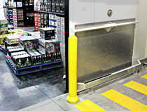 Remax Poly bollards bumprail system for supermarket retail sector (2)